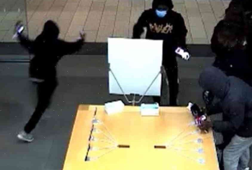 Apple store hit by thieves in Los Angeles