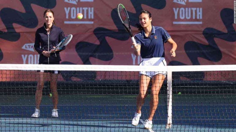 Emma Raducanu celebrates after U.S. Open win with Prince William